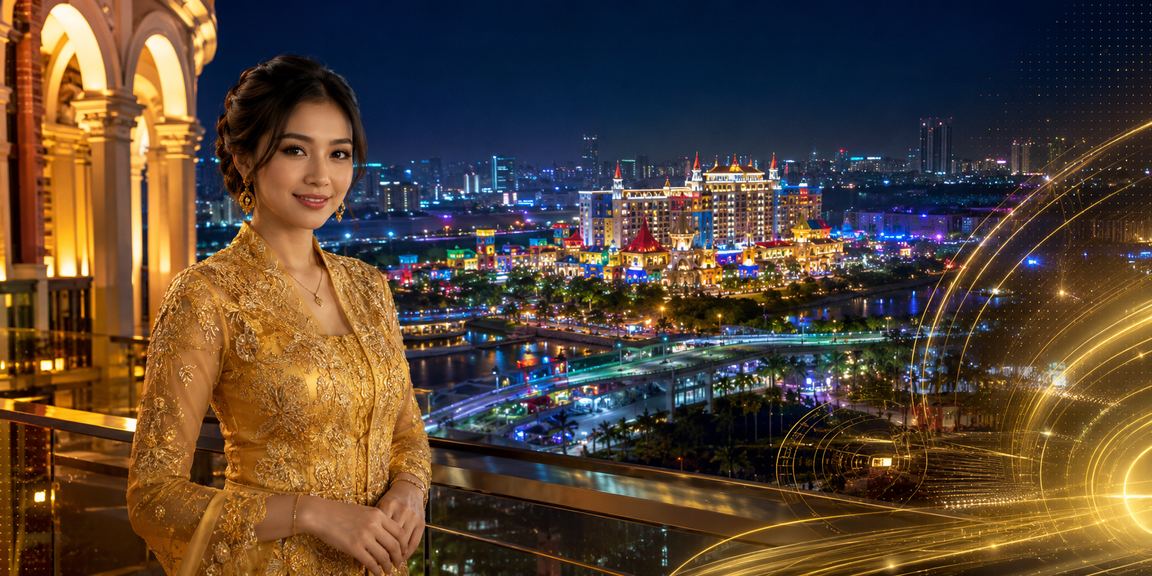 Pemain Malaysia menikmati pertaruhan kriket secara dalam talian dengan pakaian tradisional kebaya